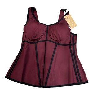 HoneyLove Boldness Tank Shapewear Plus Sculpt Fig Purple Size 1X - NWT